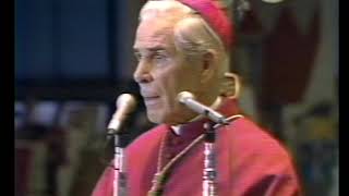 Archbishop Fulton J Sheen preaches at the 50th Anniversary Mass of the Diocese of Raleigh  1974 [upl. by Humberto]