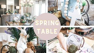 SPRING TABLE DECORATION IDEAS  SPRING DECORATE WITH ME 2021 [upl. by Hamian69]