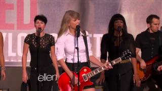 Taylor Swift Red Live Ellen Show [upl. by Doreen]