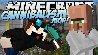 Minecraft  CANNIBALISM MOD Eating Dr Trayaurus  Mod Showcase [upl. by Tavie]