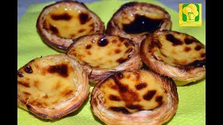 PASTÉIS DE NATA FÁCEIS CASEIROS E DELICIOSOS [upl. by Anirroc]