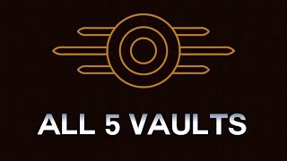 Fallout 4  All 5 Vaults and their Dark Lore [upl. by Nivlem955]