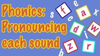 English Letter Pronunciation  Phonics [upl. by Anagnos]