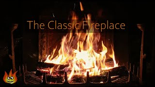 Classic Burning Fireplace Loop with Crackling and Sizzling Fire Sounds Full HD [upl. by Ergener]