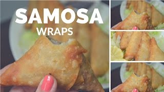 HOW TO MAKE SAMOSA WRAPS  MANDA  EASY WAY [upl. by Attah912]