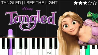 Disney  Tangled  I See The Light  Piano Tutorial INTERMEDIATE [upl. by Ahsonek]