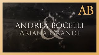 Andrea Bocelli amp Ariana Grande  E Più Ti Penso Official Lyric Video [upl. by Yruoc93]