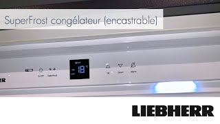 Caractéristiques Liebherr  SuperFrost congélateur encastrable [upl. by Dyane]