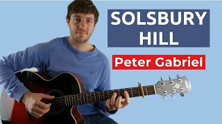 How to Play Solsbury Hill by Peter Gabriel on Guitar [upl. by Mallen]