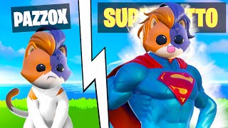 DA GATTO A SUPERGATTO SU FORTNITE 🐱 Pazzox [upl. by Adnahs]