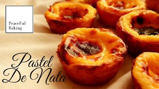 Pastel De Nata Creamy Portuguese Custard Tart [upl. by Neeloc205]