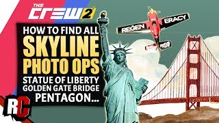 The Crew 2  All SKYLINE Photo Ops Locations Easy Fans and Money  Completing Photo Op Challenges [upl. by Asilegna191]