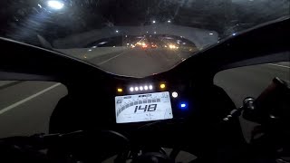 2023 Yamaha R15 V4 PURE SOUND  NIGHT TOPSPEED [upl. by Silvain]