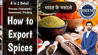 How to Export Spices From India  Spices Export Complete Detail  By Sagar Agravat [upl. by Llemmart]