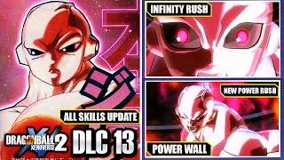 NEW DLC 13 JIREN  NEW UPDATED GAMEPLAY SKILLS Dragon Ball Xenoverse 2 DLC Pack 13 amp Free Update [upl. by Akinek]