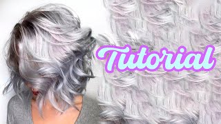 Como Hacer Tinte Gris Plata En Casa l Paso a paso Tutorial [upl. by Sofko766]