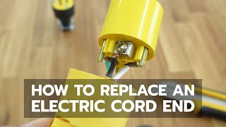 How to Replace an Electric Cord End [upl. by Florina]