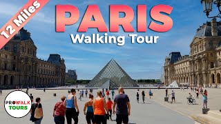 PARIS Walking Tour  4K  With Captions [upl. by Giacopo]