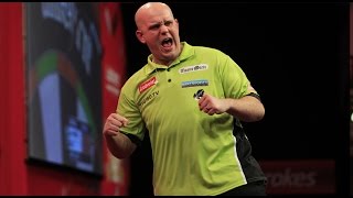 17 PERFECT DARTS  Michael van Gerwen throws 17 perfect darts [upl. by Sochor631]