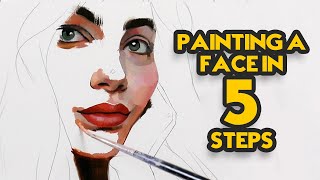 Painting a Face in 5 Steps [upl. by Anuahs124]