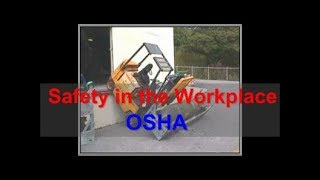 Workplace Safety  OSHA  Safety at Work [upl. by Alexina642]