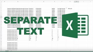 How to separate text in excel [upl. by Shepley551]