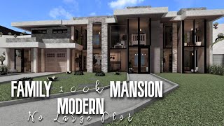 Modern Family Mansion 100k Roblox Bloxburg  No Large Plot [upl. by Latrice267]