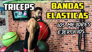 🔴 Los Mejores Ejercicios TRICEPS con BANDAS ELÁSTICAS  MALAGAENTRENA [upl. by Niletac]