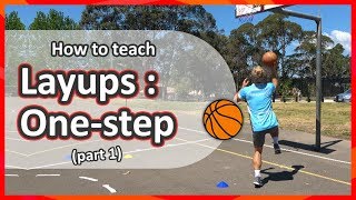 4 How to teach Layups Part 1 › Onestep amp shoot  Basketball skills in PE [upl. by Wickham]