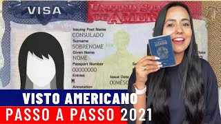 COMO PREENCHER A DS160  PASSO A PASSO COMPLETO  FORMULÁRIO PARA O VISTO AMERICANO 2021 [upl. by Sofer]