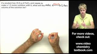 Molarity Practice Problems Part 2 [upl. by Kedezihclem578]