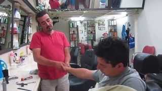 Turkish barber Head Massage  Kuafor Ercan [upl. by Gnart]