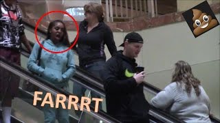 WET Farts on the Escalator Prank Nowhere to run Sharter Saturdays S1•Ep 32 [upl. by Natloz]