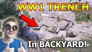 I Built a WW1 Trench in my Backyard [upl. by Eelhsa]