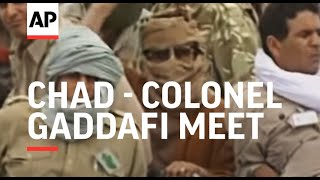 Chad  Colonel Gaddafi meet [upl. by Svetlana870]