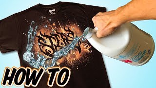 How To Custom Bleach Dye TShirts [upl. by Araek194]