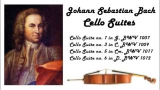 Johann Sebastian Bach  Cello suites in 432 Hz great for reading or studying [upl. by Nauqet]