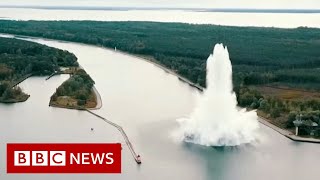 WW2 bomb explodes during attempt to defuse it  BBC News [upl. by Jocko]