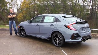 2021 Honda Civic Sport Touring Hatchback Quick Exterior And Interior Tour [upl. by Akin423]