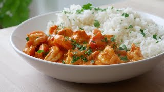 Schnelles Garnelen Curry Rezept  Simple Prawn Curry Recipe  ENG SUBS [upl. by Odnalo]