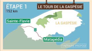 Le tour de la Gaspésie  Étape 1 de SainteFlavie à Matapédia  Québec maritime [upl. by Moll]