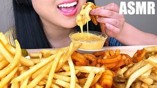 ASMR MOST POPULAR FAST FOOD FRIES  CHEESE SAUCE No Talking  ASMR Phan [upl. by Sixele]