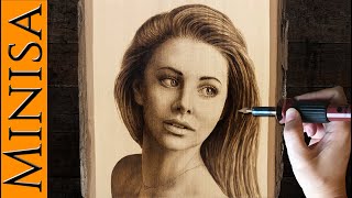 How to Wood Burn a Portrait  Pyrography Tips [upl. by Notkcorb]