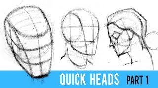 Quickly Draw Heads with the Loomis Method  Part 1 [upl. by Chadburn]