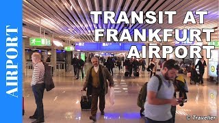 TRANSIT WALK AT FRANKFURT Airport FRA Terminal 1  Connection Flight Transfer Arriving amp Departing [upl. by Charteris]