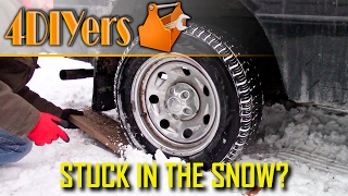 DIY How to Get Your Vehicle Unstuck in the Snow [upl. by Alexandria903]