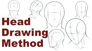 Portrait Drawing Basics 13  How To Draw A Simple Head Loomis Method [upl. by Assirroc]