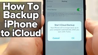 How to backup your iPhone to Apples iCloud [upl. by Longmire]