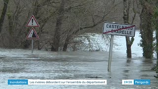 Inondations  les rivières débordent sur lensemble du département [upl. by Aynwat]