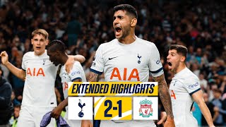 TOTTENHAM HOTSPUR 21 LIVERPOOL  PREMIER LEAGUE EXTENDED HIGHLIGHTS [upl. by Ardnad]